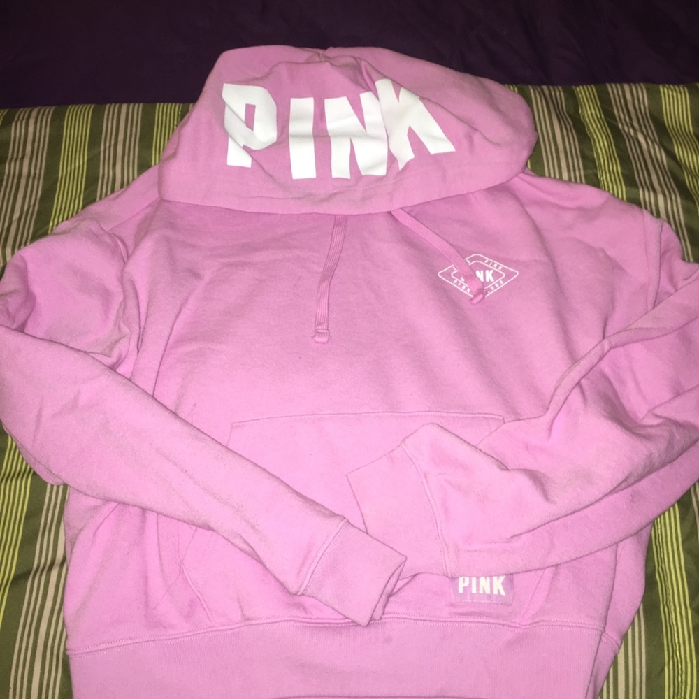 PINK cropped hoodie